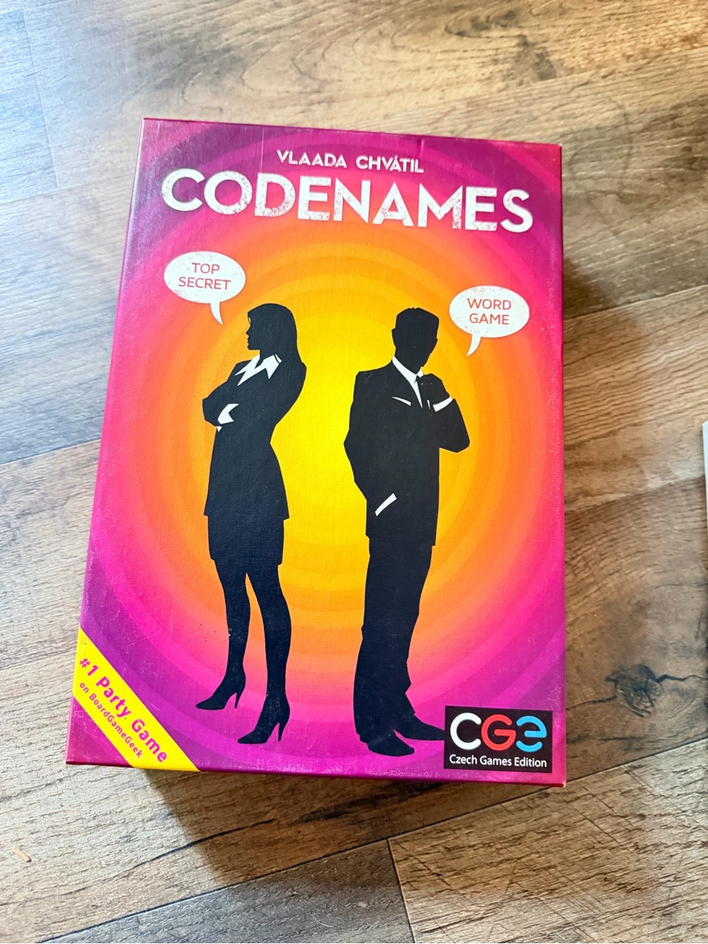 Codenames Party Word Game - Pink/Orange Box by